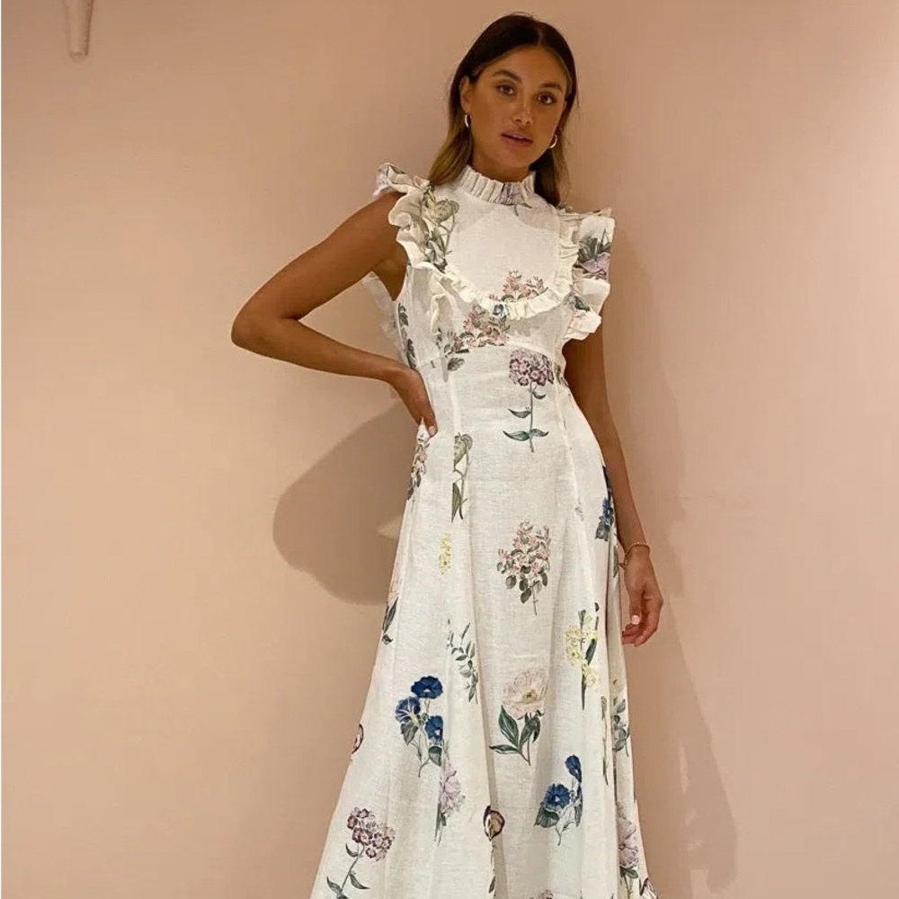 Alemais Jules Floral Midi Dress